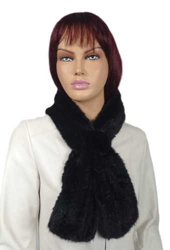 szaliczek z różą norka czarny Parys Furs 2.jpeg