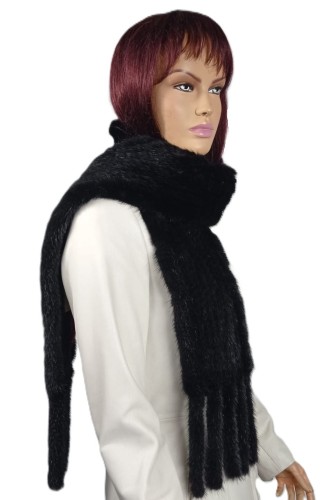 szalik z norki plecionej kolor czarny frędzle parys furs 3.jpeg