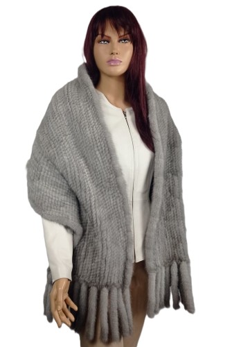 szal pleciony z futra norki jasny szary z frędzlami parys furs 2.jpeg