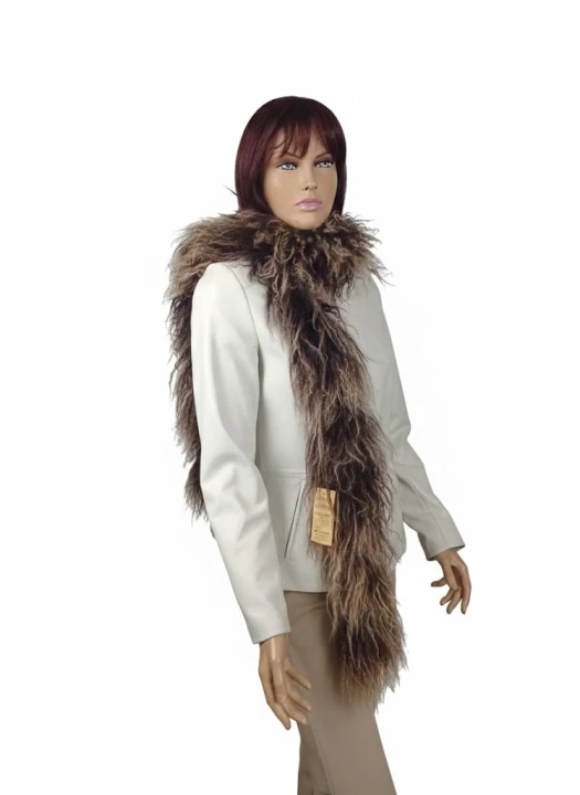 boa z futra lamy szal brąz plus beż parys furs 1.jpg