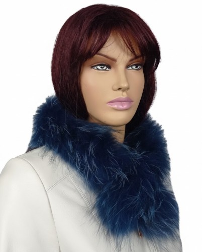 szaliczek bola jenot farbowane futro niebieskie Parys Furs 2.jpg