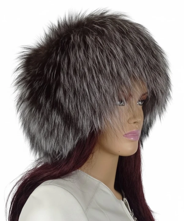 czapka lis srebrny dzianina  parys furs2.jpg