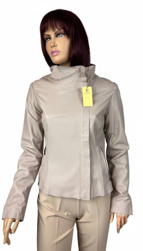 Kurtka damska skórzana Pearl Blush | Model Lene (3).jpg