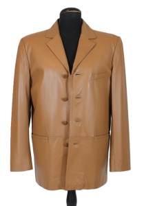 Marynarka / Kurtka męska skórzana - elegancki brąz