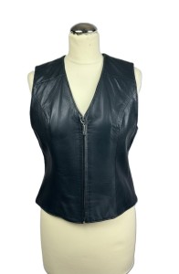 Kamizelka skórzana damska | Sandra