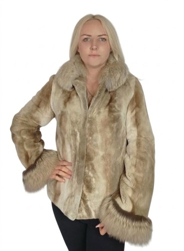Piękna kurtka damska z naturalnego futra norek parys furs 2.JPG