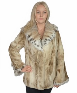 Kurtka z futra norek  – elegancka, dopasowana damska kurtka