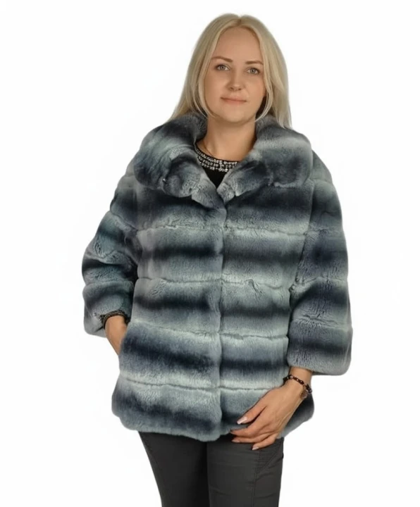 Futro damskie KRÓLIK REX Blue parys furs elegancja luksus 2.JPG