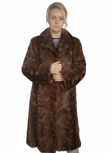 Futro damskie z naturalnej norki – jasny brąz parys furs 1 styl hit sezonu.JPG