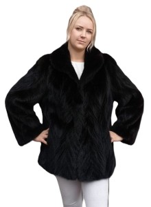Klasyczna Kurtka damska z futra norek. Model SFO