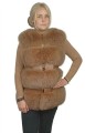 kamizelka z futra lisów skóra brąz luksus Parys Furs 1.JPG