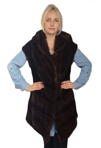 kamizelka z futra głęboki brąz z kapturem norki parys furs.JPG