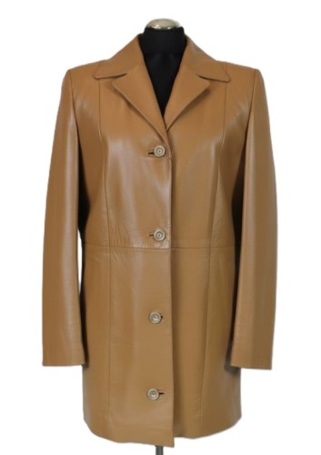 płaszcz damski ze skóry karmelowy parys furs 1.JPG