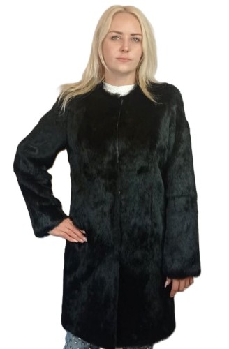 płaszcz z futra królika parys furs czarny luksus elegacja1.JPG