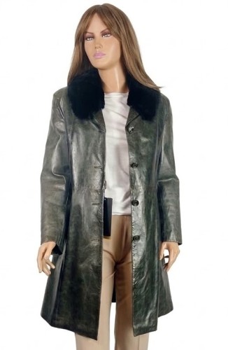 płaszcz damski skórzany Paula kołnierz futrzany stylowy vintage Parys Futra.jpg