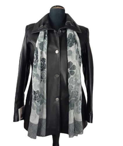 kurtka skórzana Carmen czarna klasyczna z apaszką Parys Furs .jpeg