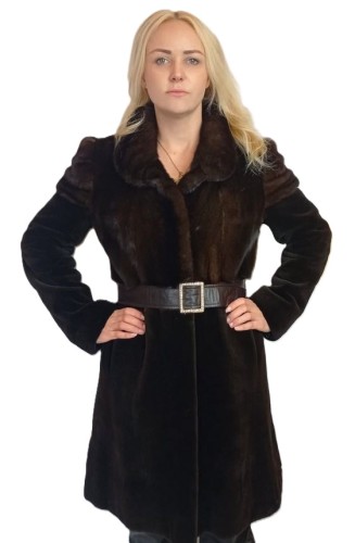 futro epilowane norka brąz  paskiem Parys Furs1.JPG