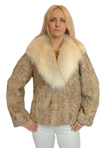 Kurtka damska - naturalne futro z karakuł