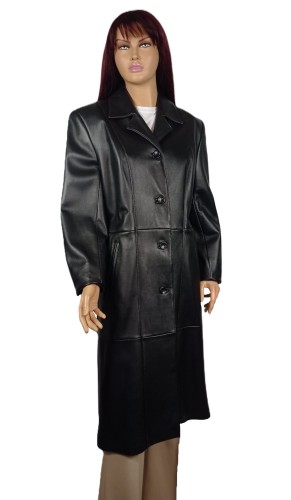 płaszcz damski Sonia skórzany klasyczny fason Parys Furs elegancja futra naturalne odzież skórzana1.jpeg