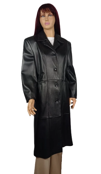 płaszcz damski Sonia skórzany klasyczny fason Parys Furs elegancja futra naturalne odzież skórzana1.jpeg