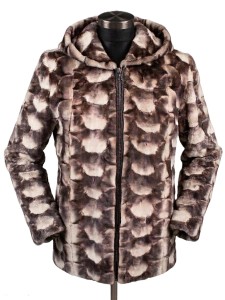 Kurtka damska z główek norczych strzyżonych 