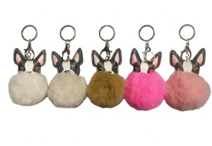 Brelok futrzany piesek