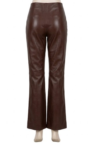 Brązowe spodnie skórzane damskie (1.jpg