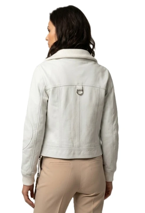 kurtka skórzana sportowy fason biała Parys furs moda damska futra naturalne kozuchy .jpg