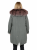KURTKA PARKA + SILVER FOX GREY ROSE