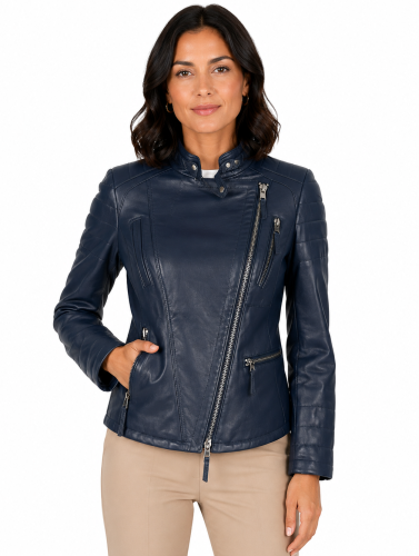 Kurtka skórzana - Model Natur Navy Parys Furs odzież futra naturalne damskie suwaki motocyklowa.png