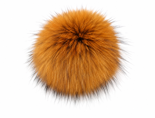 Pompon/brelok z naturalnego futra jenota