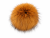 Pompon/brelok z naturalnego futra jenota