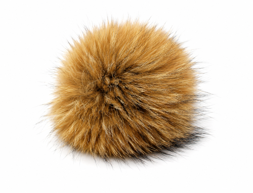 Pompon/brelok z naturalnego futra jenota
