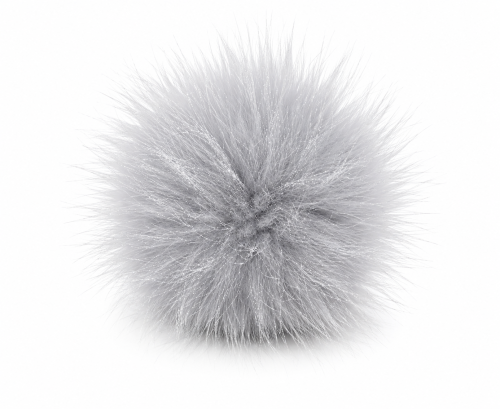 Pompon/brelok z naturalnego futra jenota