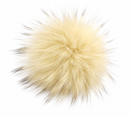 Pompon/brelok z naturalnego futra jenota