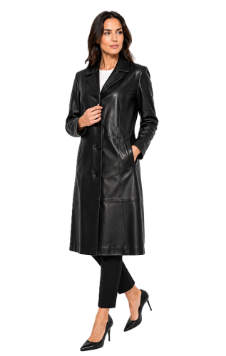 płaszcz damski Sonia skórzany klasyczny fason Parys Furs elegancja futra naturalne odzież skórzana2.jpeg