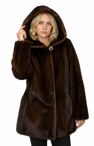 Kurtka Z futra norek Mink Male Demi Buff. Model Anda