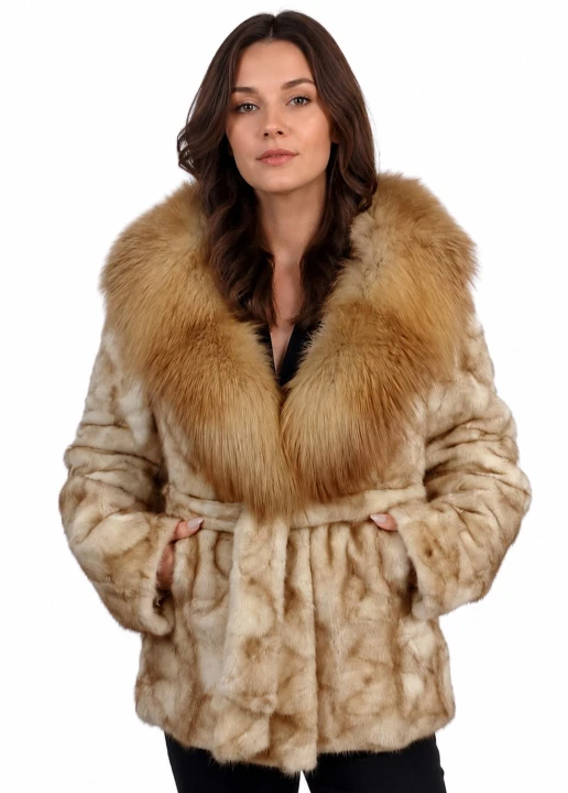 kawałki norcze kołnierz z lisa futro z paskie pary furs.JPG