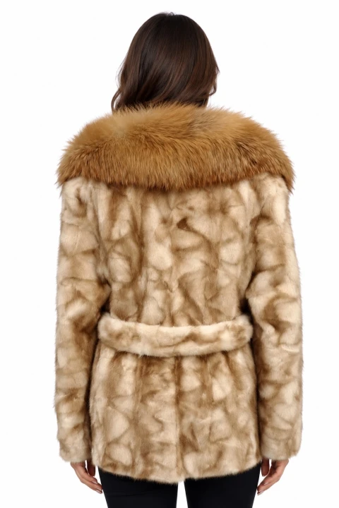 kawałki norcze kołnierz z lisa futro z paskie pary furs luksusowa odzież damska.jpg