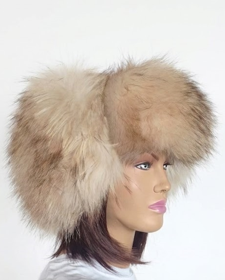 papacha lis biała futro naturalne Parys Furs damska odzież luksusowa czapka uszanka.png