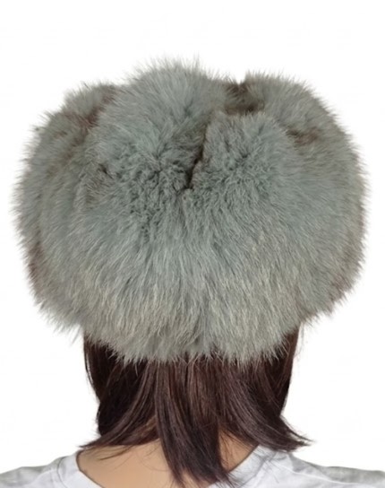 tył toczek szary damska czapka futro naturalne parys furs elegancki sklep online tył.jpg