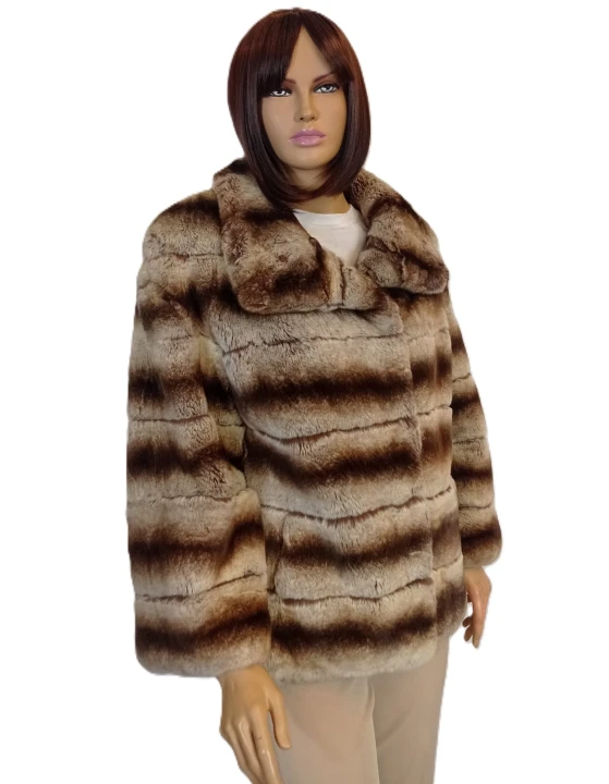kurtka futro naturalne z królika rex pasy ponadczasowy fason parys furs sklep online najwyższa jakość.jpeg