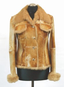 Kurtka damska z naturalnego futra królika – Model Jeane 