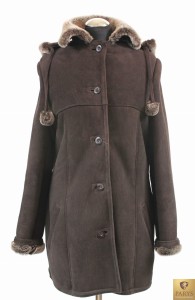 Kożuch damski ze skóry jagnięcej