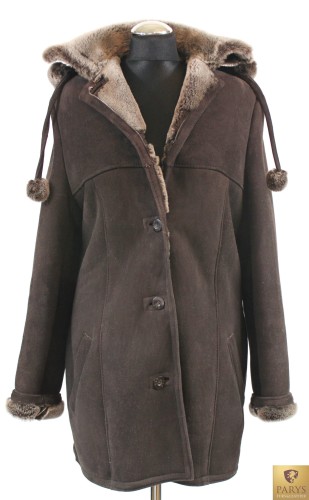 Kożuch damski ze skóry jagnięcej