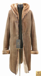 Kożuch damski z naturalnej skóry jagnięcej