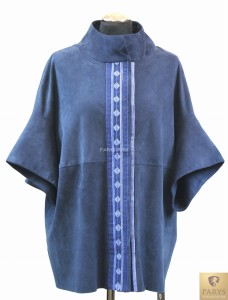 Narzutka Zamszowa Indigo