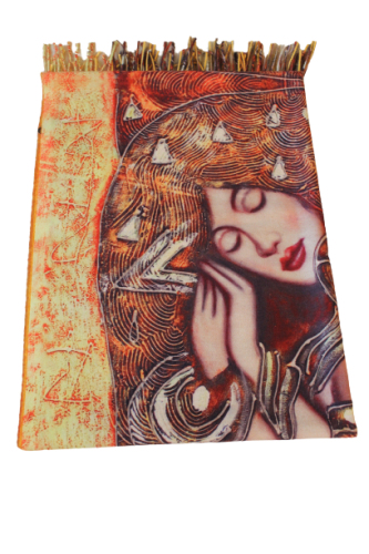 Zestaw szali z wiskozy – cieniowane kolory