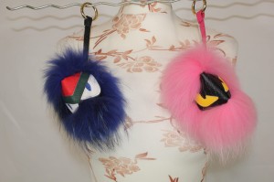 Brelok Monstrum z naturalnego futra lisa