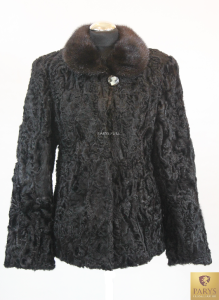 Kurtka naturalne futro z karakuł Stefania